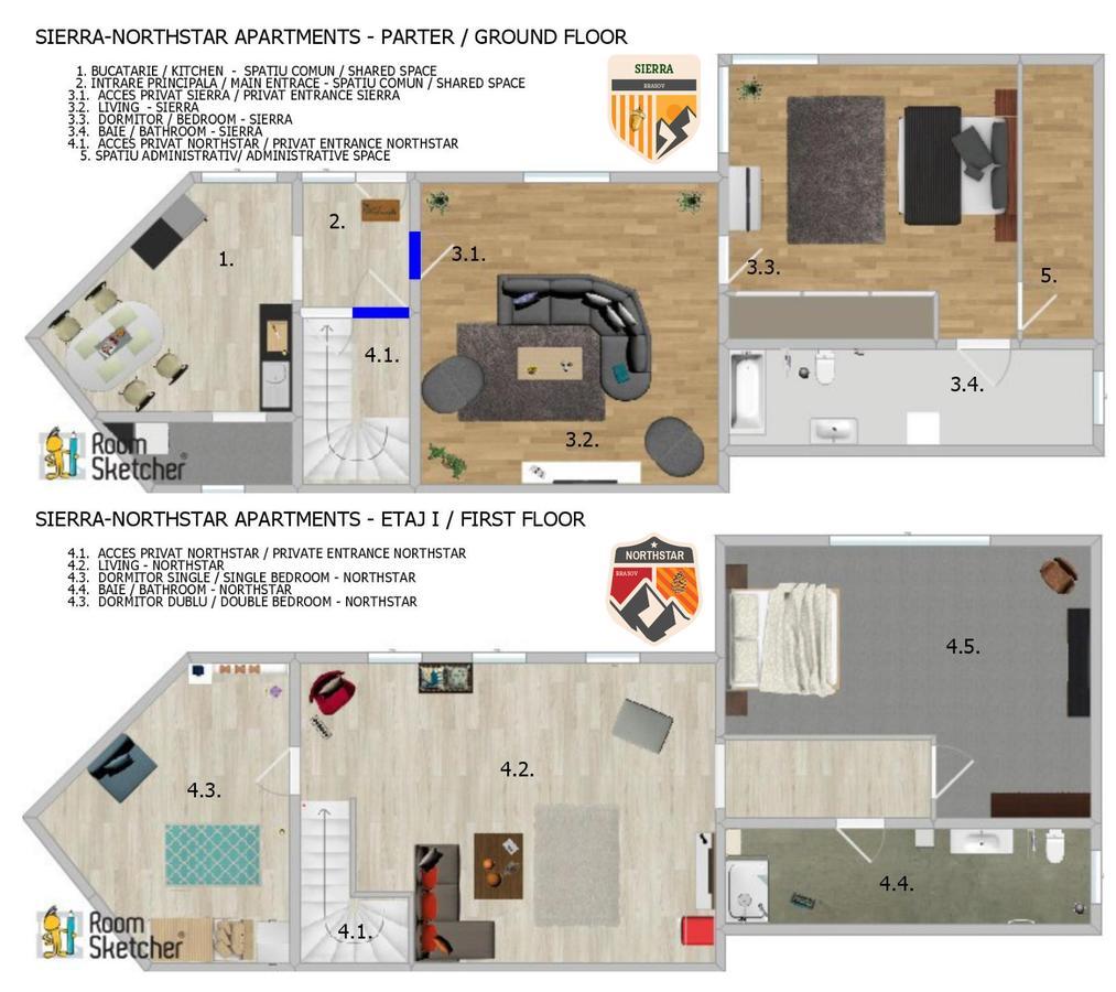 Sierra - Northstar Apartments Брашов Екстер'єр фото